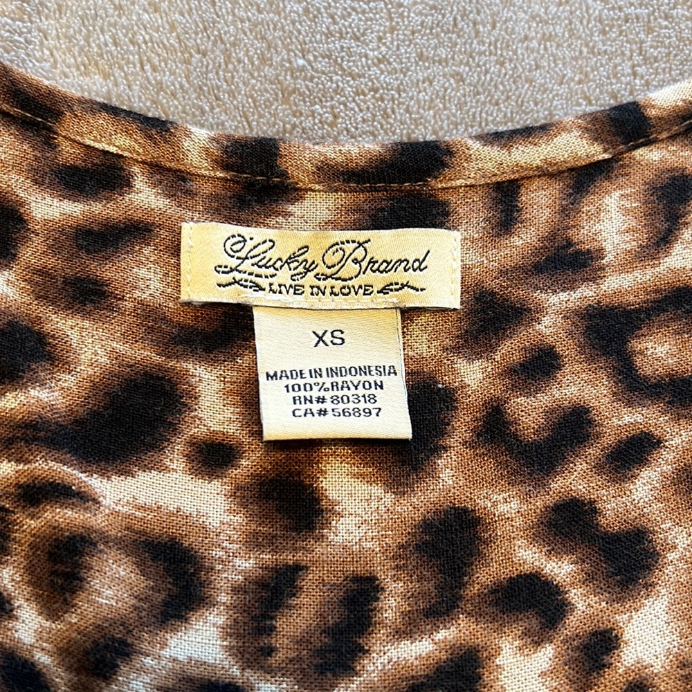 Lucky Brand Leopard Print Sleeveless Dress - Picture 5 of 15